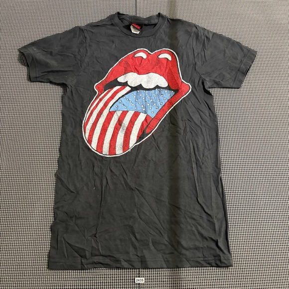 Bravado Other - Bravado Rolling Stones American Flag Tongue Logo Graphic T-Shirt Black Size S